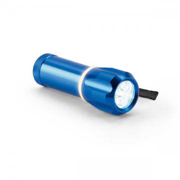 Ročna svetilka, 9 led, aluminij, baterije  niso vključene, v darilni škatli 5735